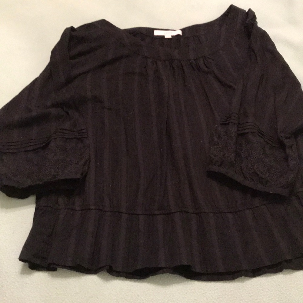 Loft black blouse